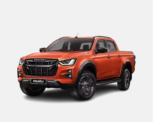 Red self-drive car